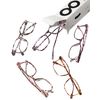 JOLISU Reading Glasses - Value 5 Pack Light Slim Frames Blue Light Glasses - Classic Style, Spring Hinges, Sturdy and Durable (2.75)