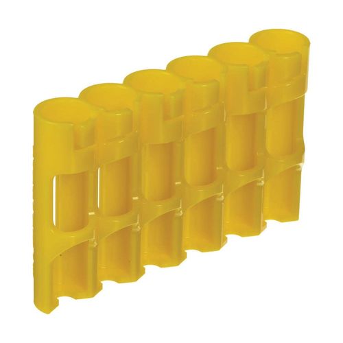 AAA Battery Storage Caddy by Storacell, Yellow, Holds 6 Batteries (Not included)
