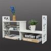  Expandable Openwork Desktop Bookshelf Organizer Shelving Home Decor shelf US