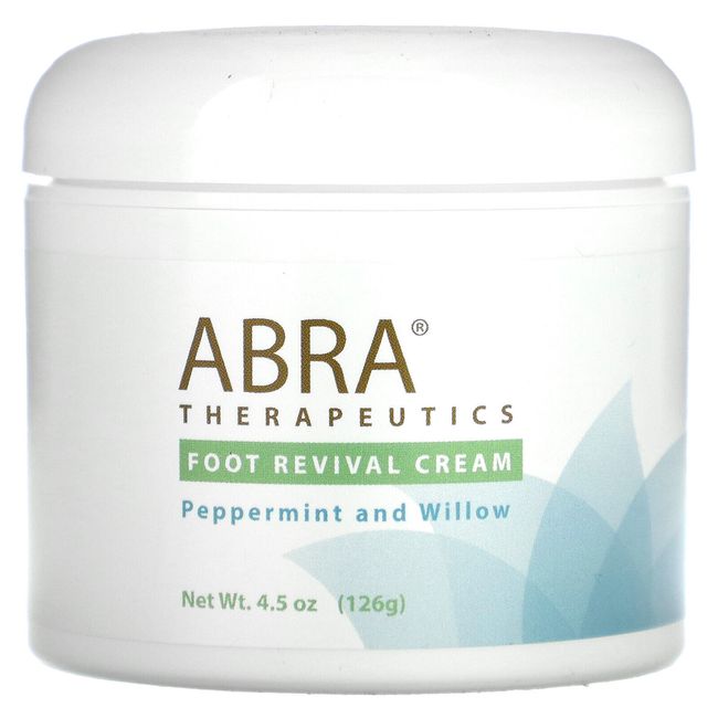 Foot Revival Cream, Peppermint and Willow, 4.5 oz (126 g)