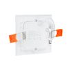 G.W.S® 3W Ultra Thin Square LED Recessed Flat Panel Downlight Ceiling Light Day White, LED Driver Included