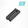 sourcing map 20Pcs DIP IC Chip Socket Adapter 20 Pin IC Assortment Kit 2.54mm/0.1" Pitch for Breadboard Project, PCB Board Design