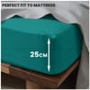 Soft & Cozy Non Iron Percale Sheets, Plain Bedding Bedsheets, Polycotton King Size Bed Sheets, Deep Teal