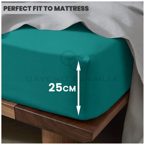 Soft & Cozy Non Iron Percale Sheets, Plain Bedding Bedsheets, Polycotton King Size Bed Sheets, Deep Teal