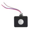 Outdoor AC Motion Sensor, Black Waterproof Sensor Detector, 110-240V Sensor Module for Night for Courtyard Use with Lights