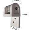 Telescopic Double Pulley for Pergola Rope (Black)