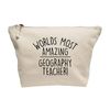 Flox Creative Makeup Bag Amazing Geography Teacher Natural