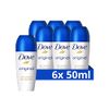 Dove Advanced Care Original Anti-perspirant Deodorant pack of 6 with Triple Moisturising technology roll-on for 48 hours of protection 50 ml