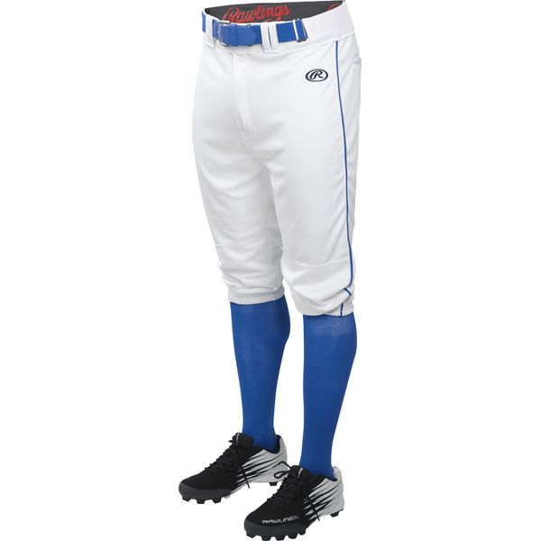 Rawlings | LAUNCH SERIES Knicker Baseball Pants | Youth Medium | White/Royal