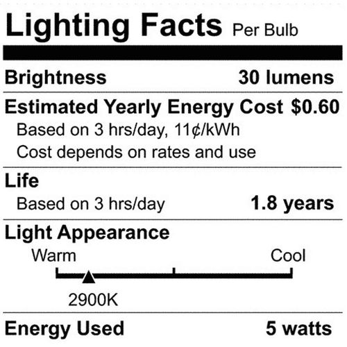 Satco S3194 5 Watt MR11 Halogen GZ4 Base 12 Volt Clear NSP 9 Beam Pattern Light Bulb, No Lens, White, 1 Count (Pack of 1)