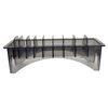 Rectangular Clipper Guard Holder, Plastic Blade Organizer for 10 Blades Rectangular Plastic Guide Comb Storage Box Clipper Comb Holder Case (Black)