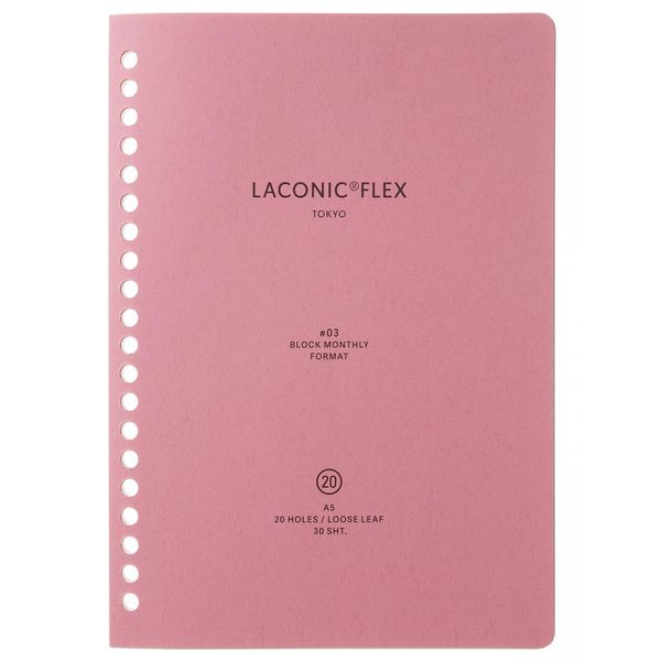 Laconic LFX-L03 Loose Leaf Monthly A5 Date Free FLEX