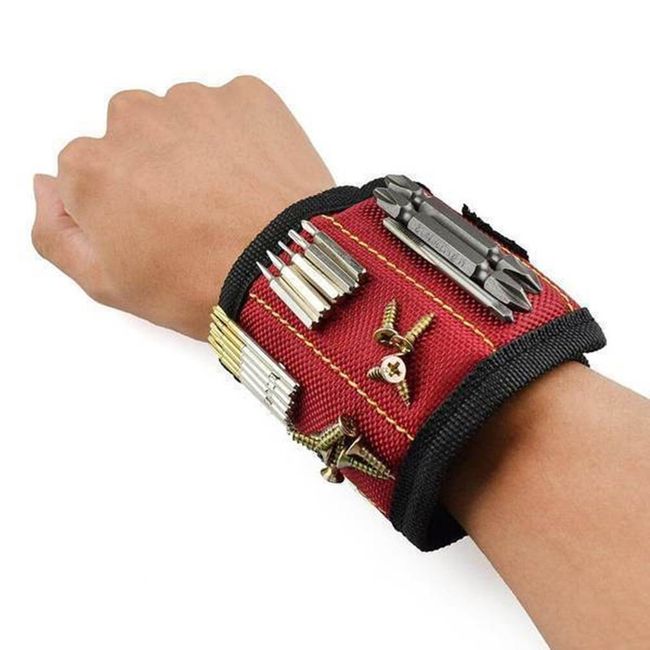 Magnetic Wristband Portable Tool Electrician Bag Wrist Belt Bracelet For  Repair
