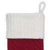 St. Nicholas Square 21 Inch Cable Knit Monogram Christmas Stocking (Embroidered S)