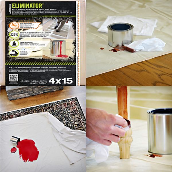 Eliminator Butyl Drop Cloth, 4-Feet X 15-Feet New