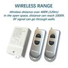 Wireless Switch 400ft Long Range Wide Voltage 85~265V Large Load Remote Control for Lights Pumps Water Heaters Vacuum(2 Remote)