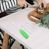 HOLIDYOYO 2Sets Cherry Pitter Tools Efficient Fruit Core Remover for Quick Cherry Vegetable Pitting Easy Grip Kitchen Gadget Green White