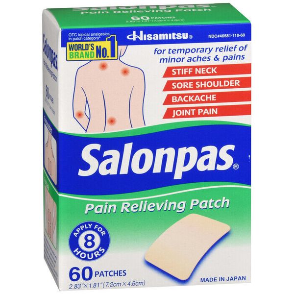 Salonpas Pain Relieving Patches 60ct