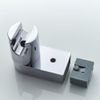 Ibergrif M20403 Shower Head Holder, Silver