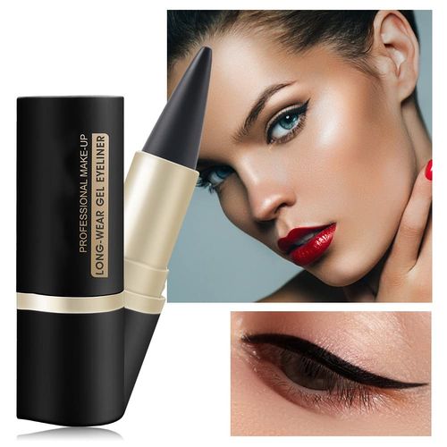 Eyeliner Pen Gel Nero, Eyeliner Ad Asciugatura Rapida,Matte Quick-dry Eyeliner,Matita Occhi Resistente All'acqua,Matita Occhi In Gel,Eyeliner ultra definizione Liquido a Lunga Durata nero