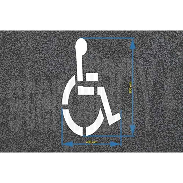 Wheelchair User Floor Marking Template