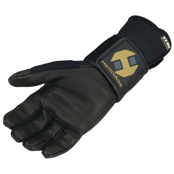 Heritage Jr. Pro 8.0 Bull Riding Gloves, Size 5, Black