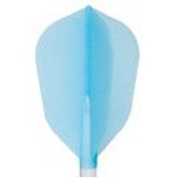 Cosmo Darts 6 Pack Fit Flight - Super Shape Dart Flight (Light Blue)