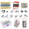 PENGLIN 1400Pcs 6 Values Electronics Component Assortment Kit，Electrolytic Capacitor, LED Diode, Common Diode, Resistor, Ceramic Capacitor, Transistor Component for Arduino, Electronic DIY Project