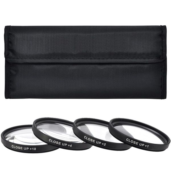 Acuvar Close-up Filter Kit 62mm +1/+2/+4/+10 Lens Set 62mm Filters for Digital Cameras and DSLR Cameras, Macro Lens Kit for Canon, Nikon, Sony, FujiFilm, Olympus, Pentax, Sigma, Tamron Digital Cameras