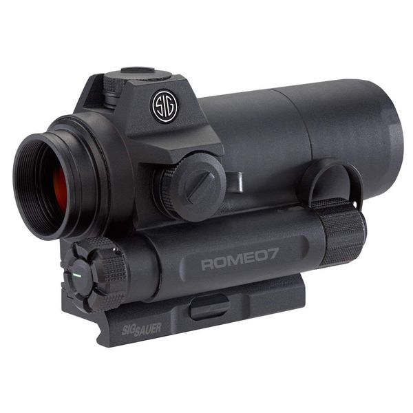 SIG SAUER ROMEO7 1x30mm Durable Aluminum Waterproof Fogproof Closed Full Size 2 MOA Red Dot Sight