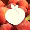 Super Cool Creations Engraved Peach shaped Acrylic Mirror - 12cm
