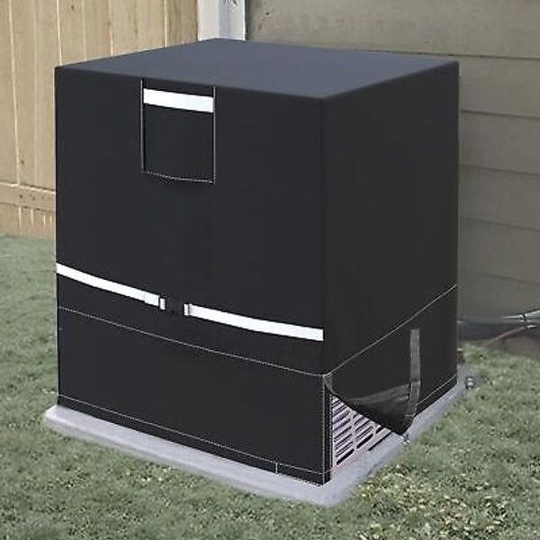 Air Conditioner Cover for Outside Condenser AC 28 x 28 x 32 inches Black