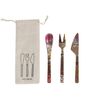 Creative Co-Op 3-Piece Hand-Forged Copper Appetizer Set, Burnt Finish
