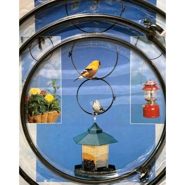 Nature's Gym Set Hang-It-All for Bird Feeders Planters Wind Chimes In/Outdoor