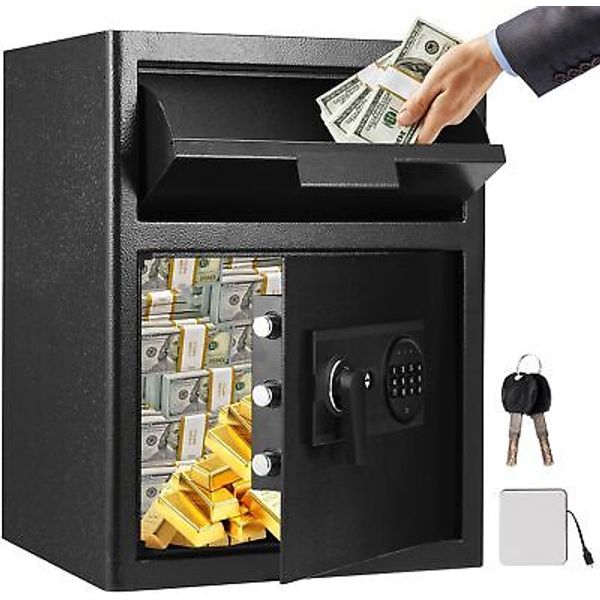 2.6 Cu FT Fireproof Digital Safe Box Business Home Security for Money Cash Gun