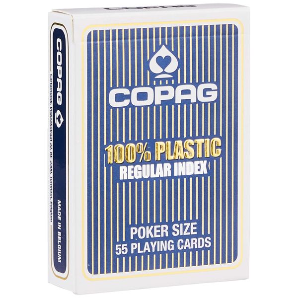 Copag Poker Size Regular Face Playing Cards (Blue)