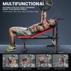 Adjustable Weight Bench, 600lbs Olympic Workout Bench w/Barbell Rack for Home🔥