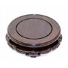 GOLDY&WENDY Rosewood Flat Circular Display Stand (2.6" Inside Diameter, 1 Pack)