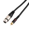Female XLR to Single RCA Gold Phono Plug Audio Lead/Signal/Patch Cable 6m