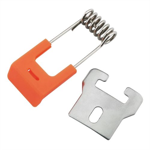 DGHAOP 10pcs Downlight Panel Lamp Spring Clip 19x22mm Light Emitting Diode Recessed Lighting Accessories (T-Shaped Iron Piece + Orange Spring Hook)