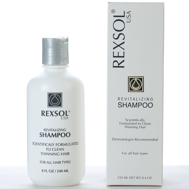 REXSOL Revitalizing Shampoo Scientifically Formulated to clean thinning hair (240 ml / 8 fl oz)