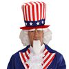 Widmann 06750 Uncle Sam Wig with Beard and Eyebrows ? White