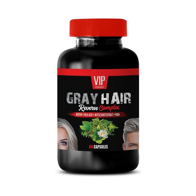 hair grow beard - GRAY HAIR REVERSE - anti aging face 1 BOTTLE