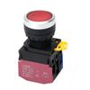 STARELO 22mm Momentary Push Button Switch 660V 10A Red Led Self-Reset 1NO 1NC.(Red)