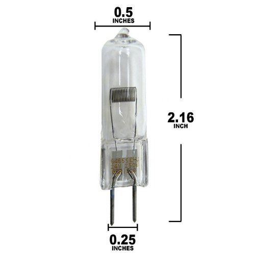 10PCS OSRAM 64655 HLX 24V250W EHJ G6,35 Projector Slide Projector Bulb