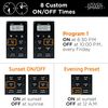 myTouchSmart Outlet Timer, Dual Plug-in Digital Timer Outlet, Simple Programmable Outlet Timer, Indoor/Oudoor Custom Smart Plug Timer, Weather Resistant, Seasonal Light Timer, Black, 1 Pack, 33862