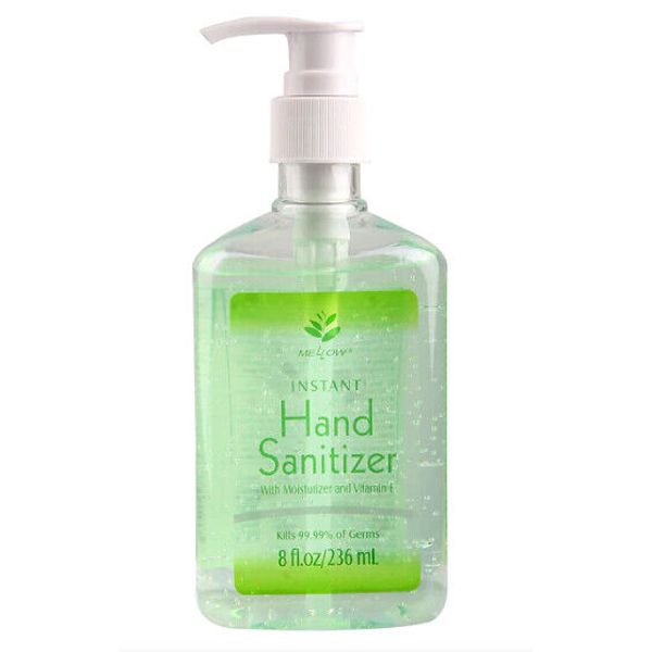 Mellow Gel Hand Sanitizer 8 oz ML312 Pump Bottle