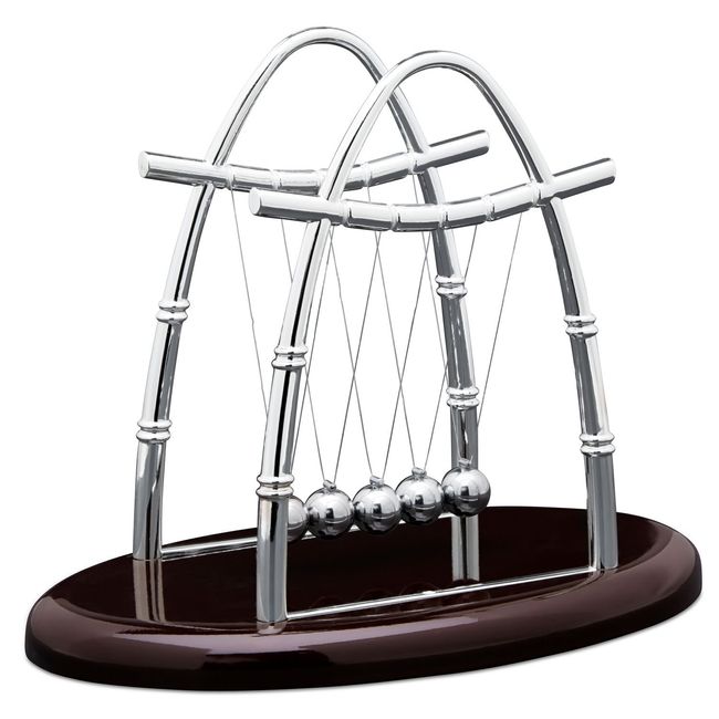 Newtons Cradle, Newton Pendulum With 5 Balls, Classic Swing Newton