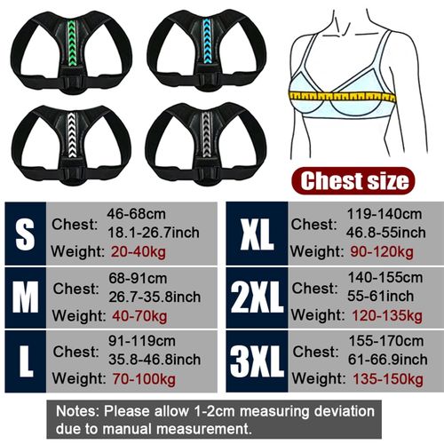 Back Corrector Sport Back Shoulder Posture Corrector Belt Upper Back Neck Brace Clavicle Spine Support Reshape Your Body Home Office Gym School Health and Relaxation