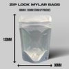 Mylar bags 3.5g smell proof packaging x100 clear
